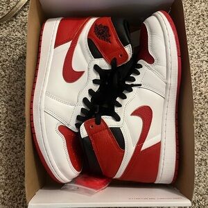 Nike Red and White Sneakers